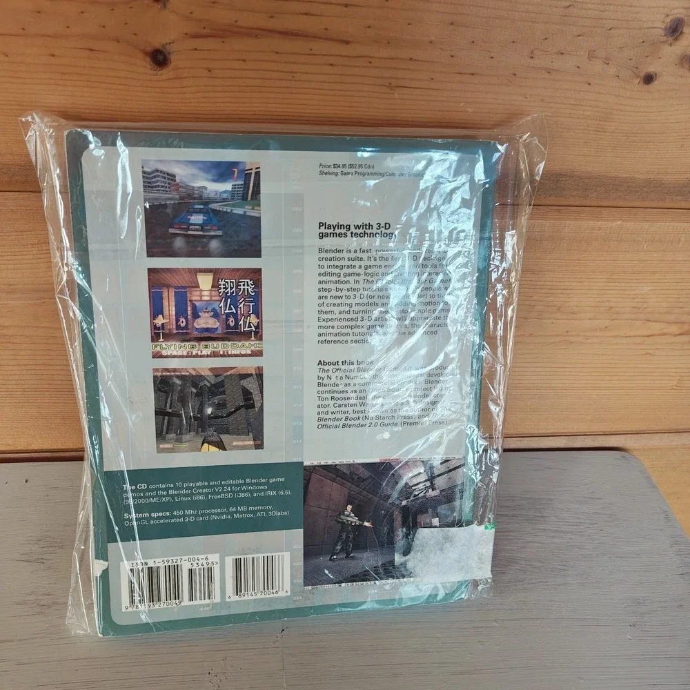The Official Blender Gamekit: Interactive 3D for‎ Artists 9781593270049 Sealed